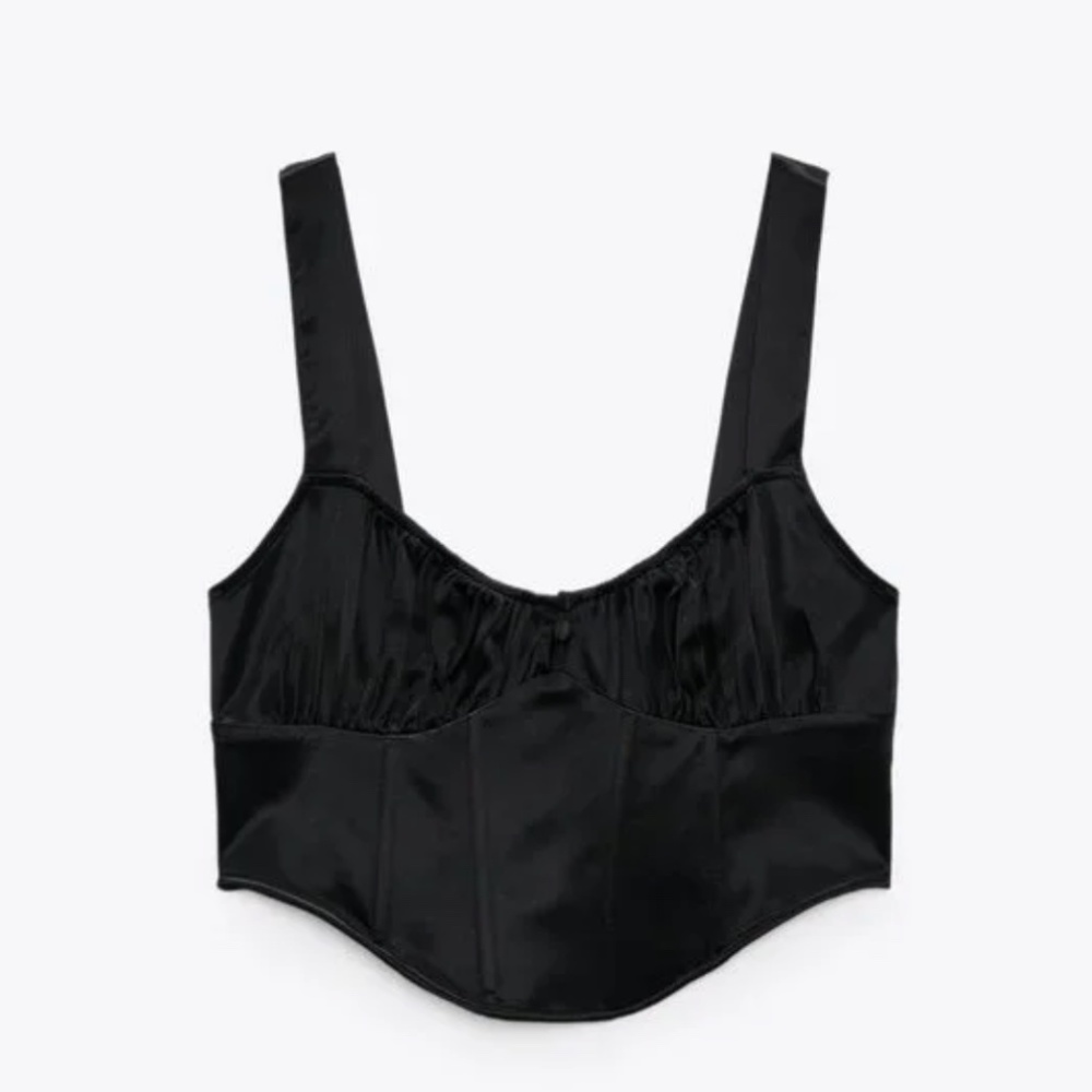 Black cute corset top NWT